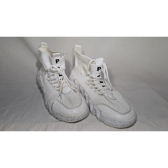 Pony PP1 MOON Zig Tech Foam Athletic Sneakers White On White Men’s Size 8/ 8.5 - Picture 1 of 8